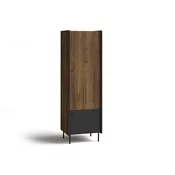 Ormar Tivsali 101 Mat crna, Orah, 191x59x55cm, Porte guardarobaVrata ormari: Klasicna vrata