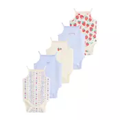 Next Pajac/bodi  bež / modra / smaragd / rdeča