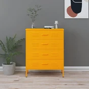 Ladicar boja senfa 80 x 35 x 101,5 cm celicni
