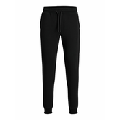 JACK & JONES Hlace JJIGORDON JJSOFT SWEAT PANT GMS NOOS, crna