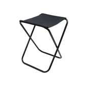 Izvor na prostem Zložljiv stolček Potovalni stol črne barve