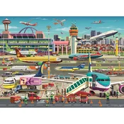 RAVENSBURGER Letališka prometna sestavljanka XXL 150 kosov