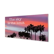 tulup.si Slika na akrilnem steklu Palm sunset 140x70 cm 4 obešalnika