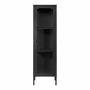 Črna kovinska vitrina 40x140 cm Brisbane – House Nordic