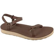 Teva W Original Universal Slim Leather Sandals Kostanjeva