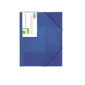 CONNECT mapa PP, z elastiko, A4, 3 cm, prosojno modra