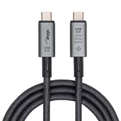 Cable USB Akyga AK-USB-45 USB type C (m) / USB type C (m) ver. 4.0 240W 40Gbps 1m