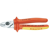 KNIPEX Makaze za kablove izolovane VDE hromirane 165 mm 95 16 165 crveno-žute