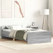 Vidaxl Konstrukcija postelje Siva Sonoma 80 x 200 cm Inženirski les