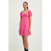 Obleka Hollister Co. roza barva