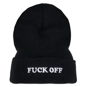 Kapa URBAN CLASSICS - Fuck Off - MT2150 - BLACK