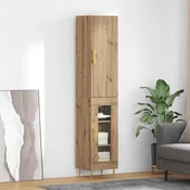 Highboard 2 pcs Umjetnicki hrast Konstruirano drvo