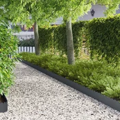 vidaXL Robovi trave 30 pcs 103 x 20 cm Jeklo Antracit