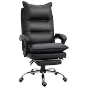 Homestar Pisarna stol 66x72x122-130 cm Črna
