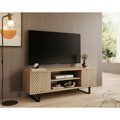 RTV komoda Lorello 135 cm - hrast craft/jelkin vzorec