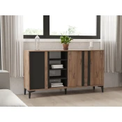 Hanah Home Komoda Dora 160x90x40cm Bež-Antracit