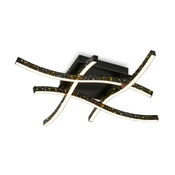 Brilo - LED plafonski luster REY 4xLED/6W/230V crna
