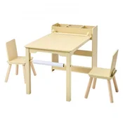VEVOR Otroška umetniška miza in stol komplet 1025x58x64 cm svetlo leseni