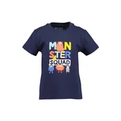 BLUE SEVEN Majica mornarska/rumena/oranžna/bela