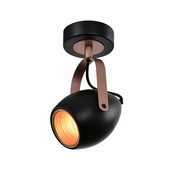Anica Wall Lamp Black 1X40W E14 Golden Reflector
