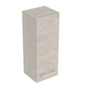 GEBERIT srednje visoka omarica Selnova Square, enojna vrata, svetli oreh hickory/melamin, struktura lesa (501.279.00.1)