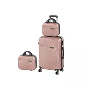 TraveLux Pro XIII set kofereta na kotačima u ružičasto-zlatnoj boji