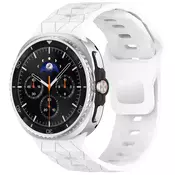 BStrap Silicone Grid pašček za Samsung Galaxy Watch 8, white