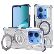 Hibridni ovitek Carbon Shield Pro za Xiaomi Redmi 15C 4G/Redmi 15C 5G/Poco C85 - blue transparent