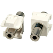 LINDY LINDY 60528 adapter [1x 3.5 mm vtičnica - 1x 3.5 mm vtičnica] srebrna\, bela, (20641192)