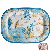 AdTREND Krožnik Shell 43x32cm/pravokoten/več barv/melamin, (5000199609)