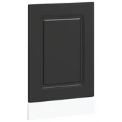 Vidaxl Plošča za pomivalni stroj Kalmar črn 45x1,5x57 cm inž. les