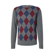 LEVIS ® Pulover modra / temno siva / rdeča