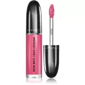 MAC Retro Matte Liquid Lipcolour mat šminka s kovinskim učinkom odtenek Metallic Rose 5 ml