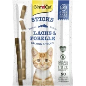 GimCat | Palčke za mačke Losos & Postrv 4 kos