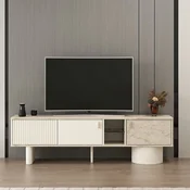 Hanah Home TV komoda Valento 20216, 180 cm, Moonstone / travertin
