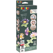 Cvetni listi kot nadomestki za okrasno cvetličarstvo Crea Deco Flowers Refill Smoby 98 dodatkov za izdelavo 16 cvetov od 5 let dalje