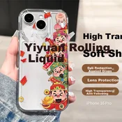 Yingkaida Maska za mobilni telefon iPhone 16 Pro, Šarena