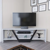Hanah home TV Komoda Sares Belo-Crna