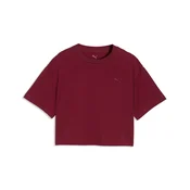 PUMA Class Relaxed Cropped Graphic Tee Youth, Age, Garnet Glow, 15-16Y