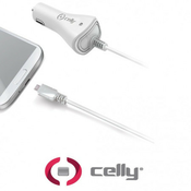 Celly auto punjac sa micro USB kablom ( CCMICROW )