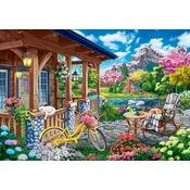 BlueBird - Puzzle Večerna hiša v gorah - 1 000 kosov