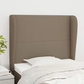 Uzglavlje s ušima smedesivo 83 x 23 x 118/128 cm od tkanine