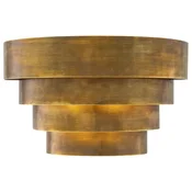Casa Padrino luxury wall lamp vintage brass 30 x 16 x H. 18.5 cm - Semicircular brass wall lamp - Living room wall lamp - Hotel wall lamp - Restaurant wall lamp - Luxury lighting