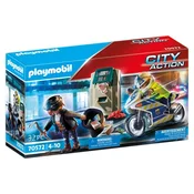 Playmobil Policijsko motorno kolo: zasledovanje roparja