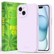 Ovitek za iPhone 15, silikonski, odporen na MagSafe, lila vijoličen