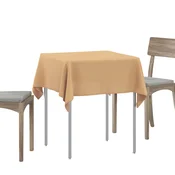 vidaXL Klobučevina za mizo Kvadrat Bež 90 x 90 cm Poliester