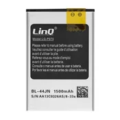 LINQ LinQ, Notranja baterija za LG Optimus Black P970 Kapaciteta 1500mAh, Bela, (5000070627)
