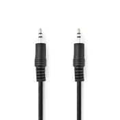 Nedis Stereo avdio kabel | 3,5 mm Hane | 3,5 mm Hane | Pločevina iz niklja | 0,50 m | Okrogla | Svart | pretisni omot