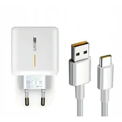 shumee Polnilnik Supervooc Cube za Oppo 6500 mA 10 V OPPO65W-EU-T + UV kabel 1M bel