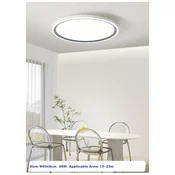 Sanxiongjiguang Plafonska lampa LED, 56 W, Bela